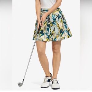 LIZGOLF Skort Size 14 Tropical Skirt with Shorts 2 Pockets 97% Cotton